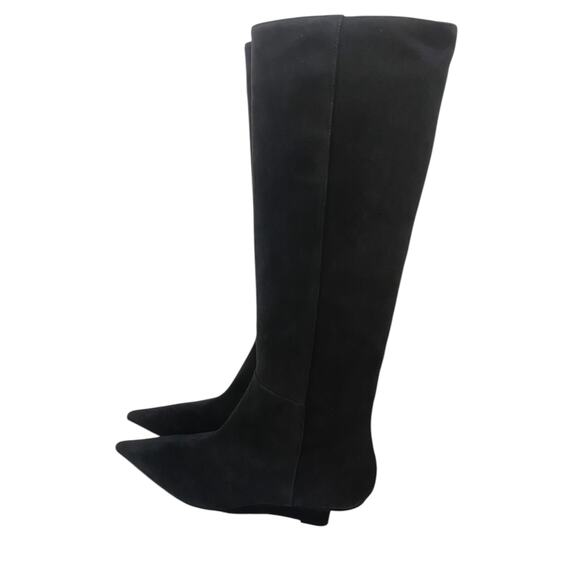 TOTEME Suede Sharp 40 Knee High Boot Black Size 38 - Picture 6 of 8